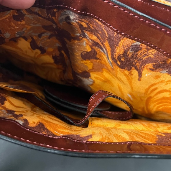 Tracy Reese Oxblood Patent Leather Clutch Shoulder Bag - Picture 8 of 10